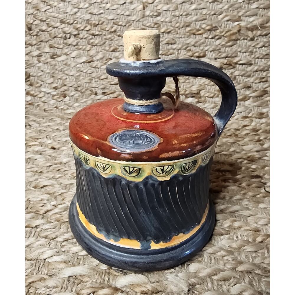 Vtg Handmade DANKO Ceramic Pottery Sake/Liquor Dispenser Jug Decanter